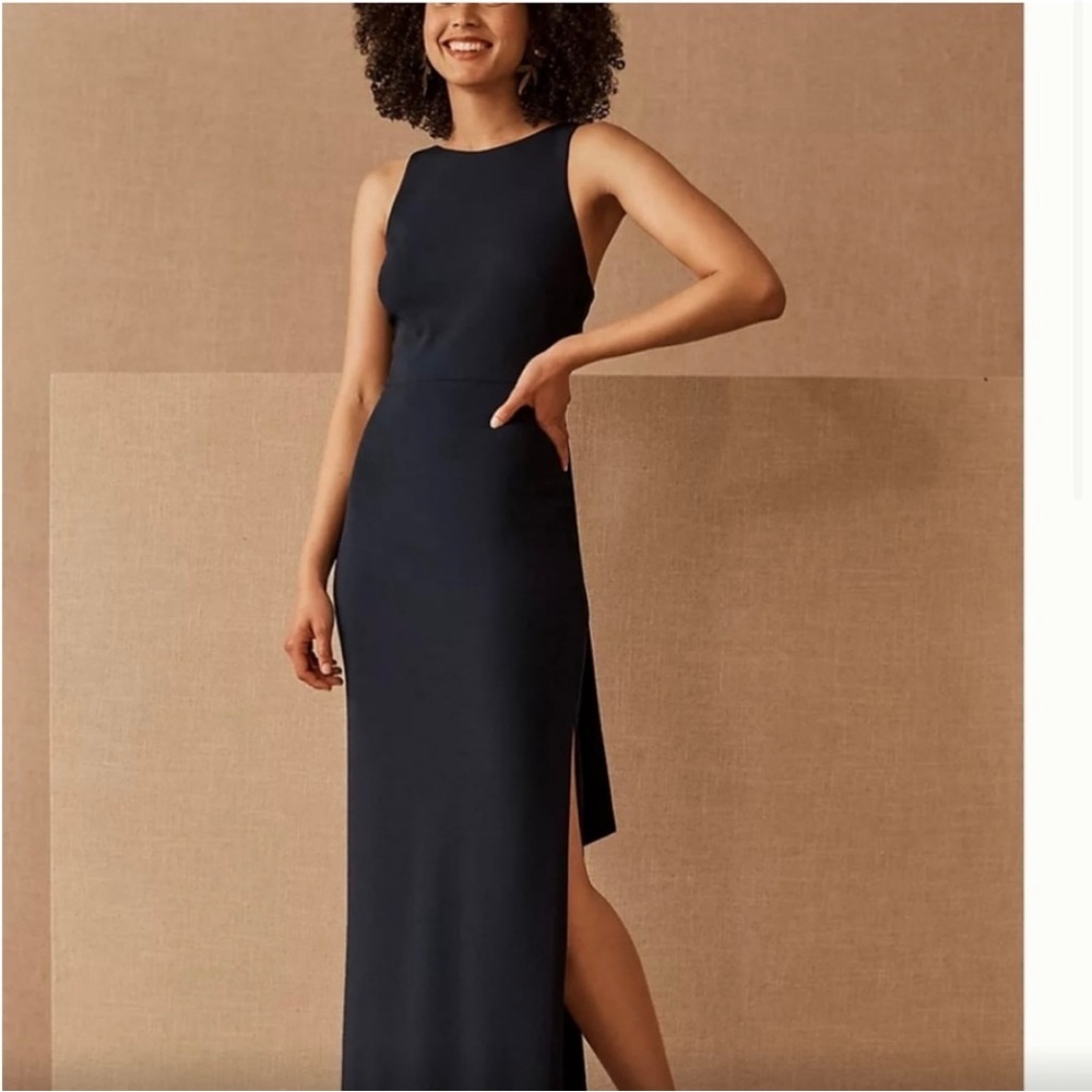 BHLDN London Crepe Tie Back Dress - Picture 3 of 14
